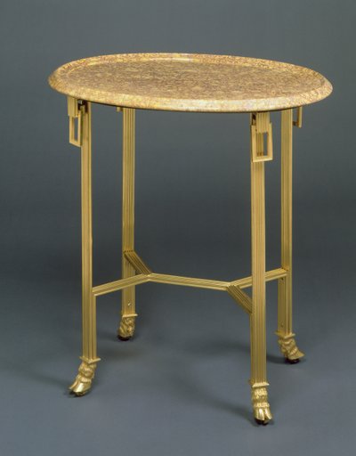 Directoire Gueridon, c.1799 (ormolu and marble) بواسطة المدرسة الفرنسية