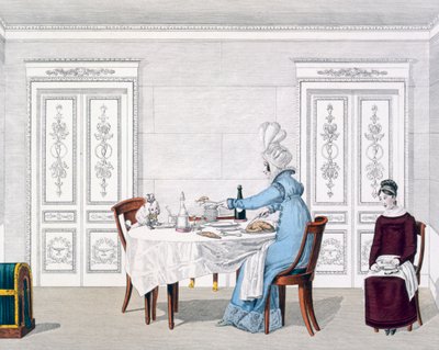 هوس الكلب ، اللوحة 106 من Le Bon Genre ، 1818 بواسطة المدرسة الفرنسية