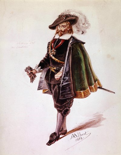 زي Don Salluste لفيكتور هوجو روي بلاس. رسم ألبرت عام 1872. ميزون فيكتور هوغو ، باريس. بواسطة المدرسة الفرنسية