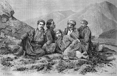 سائقو الحمير ، من سوريا اليوم. رحلات إلى فينيسيا ولبنان وجودي. 1875-1880 من لويس تشارلز إميل لورت ، 1884 (النقش وزن الجسم) بواسطة المدرسة الفرنسية