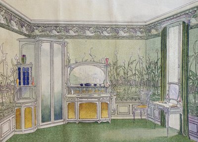 غرفة الملابس من Maison Barbedienne-Dumas بواسطة المدرسة الفرنسية