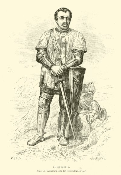 Du Guesclin (engraving) بواسطة المدرسة الفرنسية