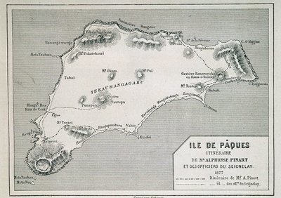 Easter Island (Rapa Nui): itinerary of Mr. Pinart بواسطة المدرسة الفرنسية