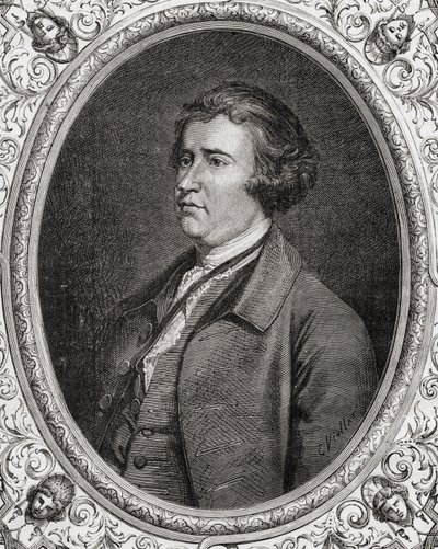 إدموند بورك ، من "Histoire de la Revolution Française" بقلم لويس بلانك (1811-1882) بواسطة المدرسة الفرنسية