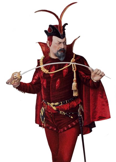 Edouard de Reszke في دور Mephistopheles - Edouard de Reszke (1853-1917) في دور Mephistopheles (Mephisto) في "" Faust "" - في "" The Theatre "من 01/09/1905 بواسطة المدرسة الفرنسية