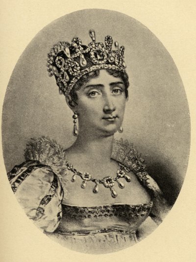 الإمبراطورة جوزفين (1763-1814) توضيحي من "الرحلات الصغيرة إلى منازل النساء المشهورات" ، نُشر عام 1897 بواسطة المدرسة الفرنسية