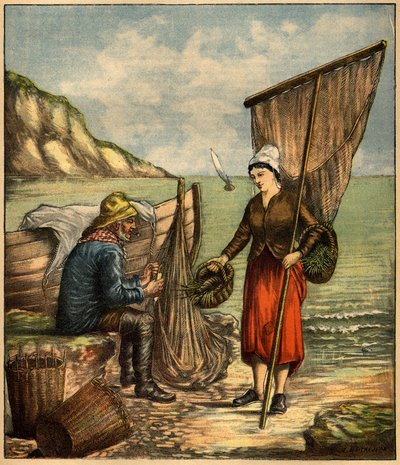 نقش في "La Terre Illustree" رقم 86 بتاريخ 23 يونيو 1892. بواسطة المدرسة الفرنسية