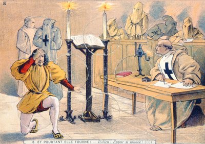 ومع ذلك ، انتقلت ، محاكمة جاليليو جاليلي (1564-1642) في عام 1633 بواسطة المدرسة الفرنسية