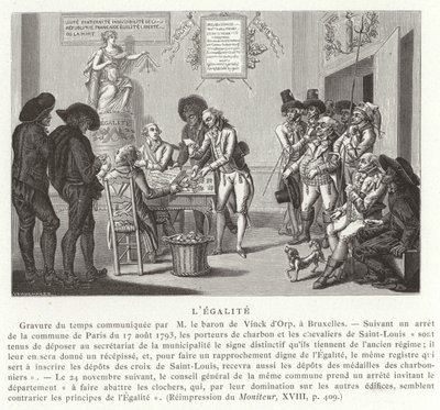 المساواة ، الثورة الفرنسية ، 1793 بواسطة المدرسة الفرنسية