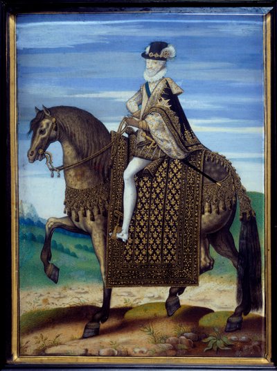 صورة الفروسية لهنري الرابع (1553-1610) بواسطة المدرسة الفرنسية