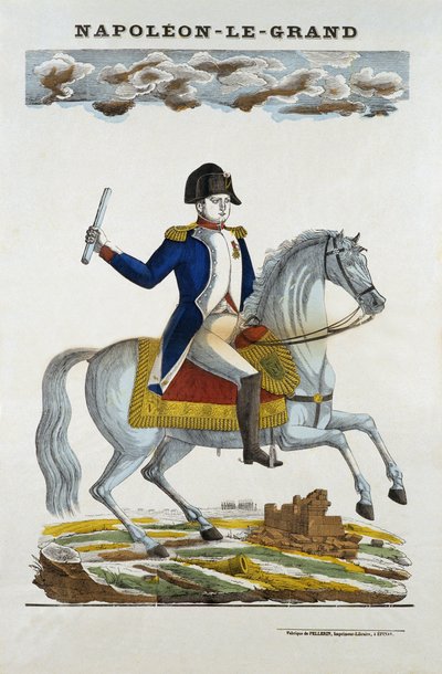 صورة الفروسية لنابليون الأول بونابرت (1769-1821). بواسطة المدرسة الفرنسية