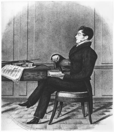 روح أوبير (1782-1871) بواسطة المدرسة الفرنسية