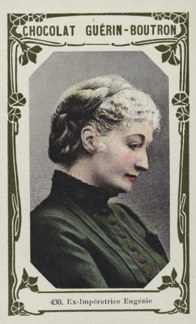 Ex-Imperatrice Eugenie السابق (صورة ملونة) بواسطة المدرسة الفرنسية