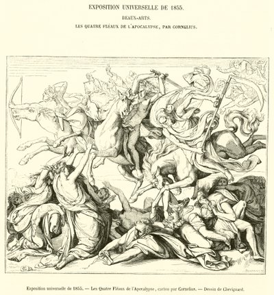 المعرض العالمي لعام 1855 ، Les Quatre Fleaux de l