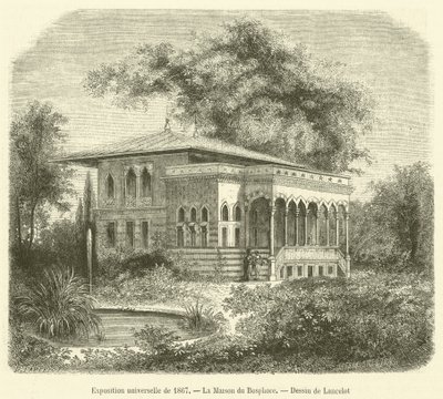 المعرض العالمي لعام 1867 ، La Maison du Bosphore (نقش) بواسطة المدرسة الفرنسية
