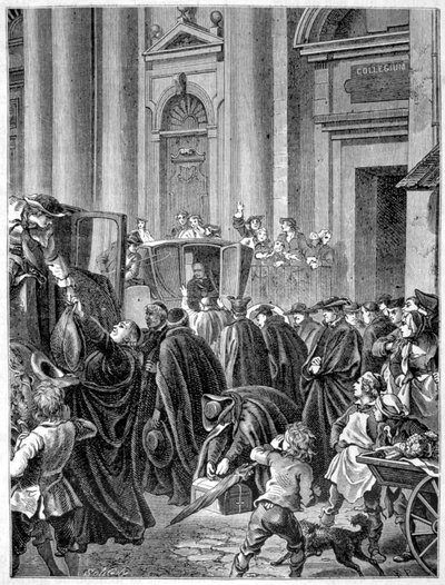 Expulsion of the Jesuits (1764) - in “” Histoire de France populaire”” by Henri Martin بواسطة المدرسة الفرنسية