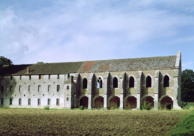 المنظر الخارجي لدير Cistercian بواسطة المدرسة الفرنسية