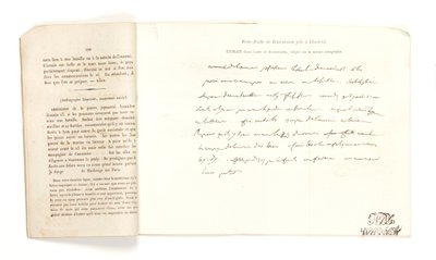 مقتطف من خطاب من بونابرت ، من Portefeuille de Buonaparte pris à Charleroi في ١٨ يونيو ١٨١٥ (قلم وحبر على ورق) بواسطة المدرسة الفرنسية