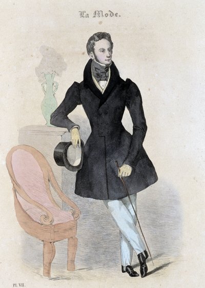 Fashion masculine - in “” Journal des tailors”” بواسطة المدرسة الفرنسية