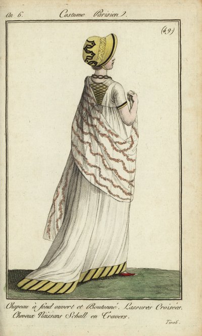 Fashionable woman at Tivoli Gardens بواسطة المدرسة الفرنسية