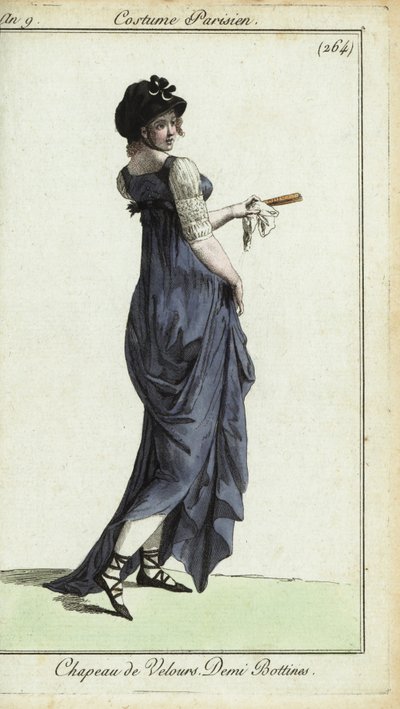 Fashionable woman or merveilleuse بواسطة المدرسة الفرنسية