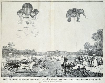 Feast of the National Guard at the Champ de Mars, May 22 بواسطة المدرسة الفرنسية