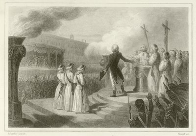 Fete de la Federation ، 14 يوليو 1790 بواسطة المدرسة الفرنسية