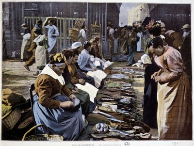 Fish merchants rue Rambuteau (Halles) بواسطة المدرسة الفرنسية