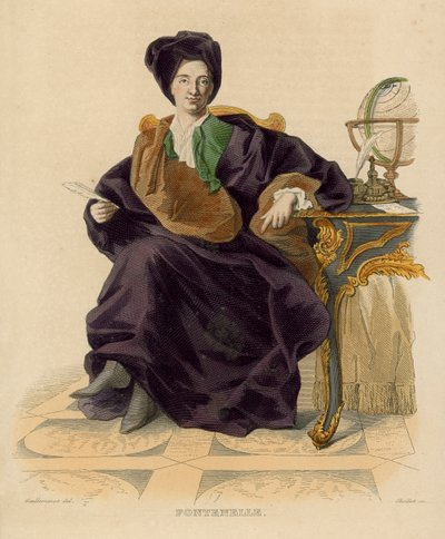 Fontenelle (coloured engraving) بواسطة المدرسة الفرنسية
