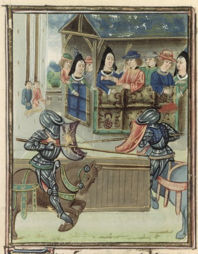 Fr.16830 f.16v وقائع جاك دي لالاين بواسطة المدرسة الفرنسية