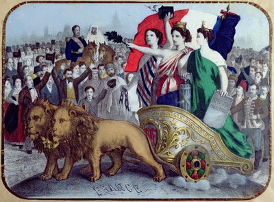 فرنسا تعلن الحرية ، 1848 بواسطة المدرسة الفرنسية
