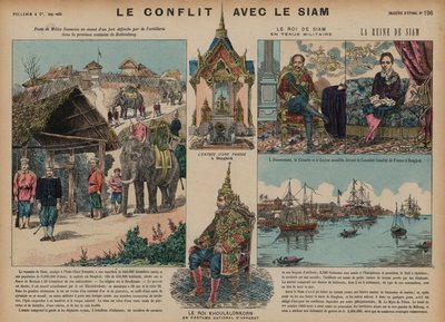 الحرب الفرنسية السيامية ، 1893 بواسطة المدرسة الفرنسية