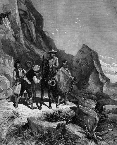 ذهب فرانسوا أراغو (1786 - 1853) في عام 1806 إلى إسبانيا لإكمال قياس خط الميريديان وفي إحدى الأمسيات رُصِع بأربعة من قطاع الطرق. بواسطة المدرسة الفرنسية