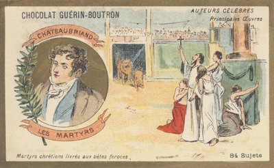 فرانسوا رينيه ، Viscount of Chateaubriand (1768-1848) ، كاتب وسياسي فرنسي ، مؤلف كتاب "الشهداء" (1809) بواسطة المدرسة الفرنسية