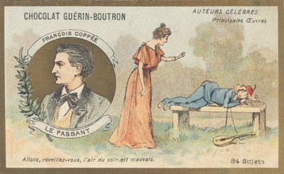 François Coppee (1842-1908), French poet, playwright and novelist, author of “Le passant”, comedy in one act, in verse (1869) بواسطة المدرسة الفرنسية