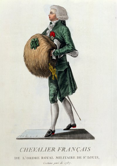 الفارس الفرنسي من وسام سانت لويس ، 1787 بواسطة المدرسة الفرنسية