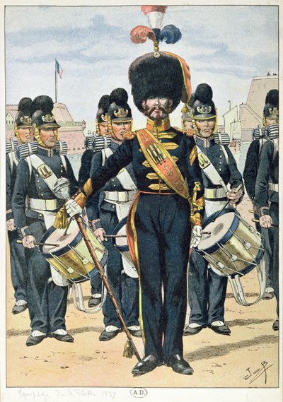 الفرقة البحرية الفرنسية عام 1837 ، حوالي 1900 بواسطة المدرسة الفرنسية