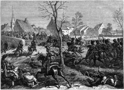 احتلت القوات الفرنسية والبولندية جسر Berryau-Bac (Aisne) ، مارس 1814 - Campagne de France (1814) - أخذ الجنرال Nansouty ، مع سلاح الفرسان والبولنديين للجنرال باك ، جسر Berryau Bac - في " تاريخ الإمبراطورية التالية بواسطة المدرسة الفرنسية