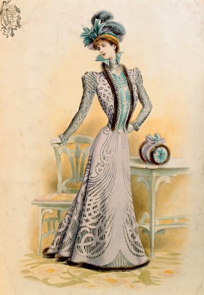 أزياء فرنسية ، 1899 بواسطة المدرسة الفرنسية
