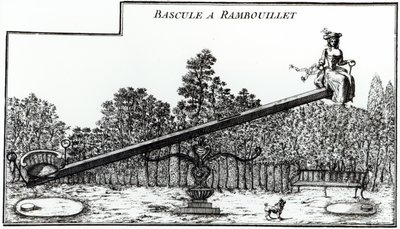 رأى الحديقة في Rambouillet ، من تفاصيل des Nouveaux Jardins a la Mode لجورج لويس لو روج ، تم نشره 1775-78 بواسطة المدرسة الفرنسية