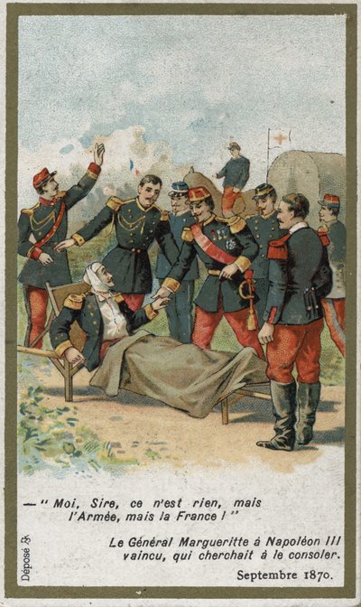 General Jean Auguste Margueritte fatally wounded during the Battle of Sedan on September 2 بواسطة المدرسة الفرنسية