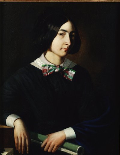 جورج ساند (1804-76) بواسطة المدرسة الفرنسية