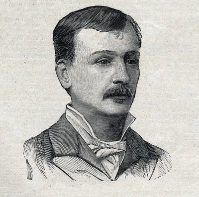جورج كورتلاين ، باسمه الحقيقي جورج فيكتور مارسيل موينو (1858-1929) ، الروائي والكاتب المسرحي الفرنسي ، في "Le Petit Parisien" بواسطة المدرسة الفرنسية