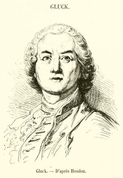 Gluck (engraving) بواسطة المدرسة الفرنسية