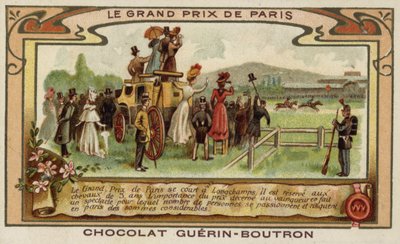 Grand Prix de Paris سباق الخيل ، Longchamps (Chromolitho) بواسطة المدرسة الفرنسية