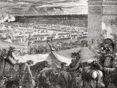 اتحاد غراندي ، 14 يوليو 1790 ، من "تاريخ الثورة الفرنسية" بقلم لويس بلانك (1811-1882) بواسطة المدرسة الفرنسية