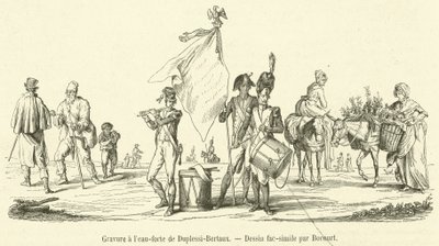 النقش بواسطة Duplessi-Bertaux (نقش) بواسطة المدرسة الفرنسية