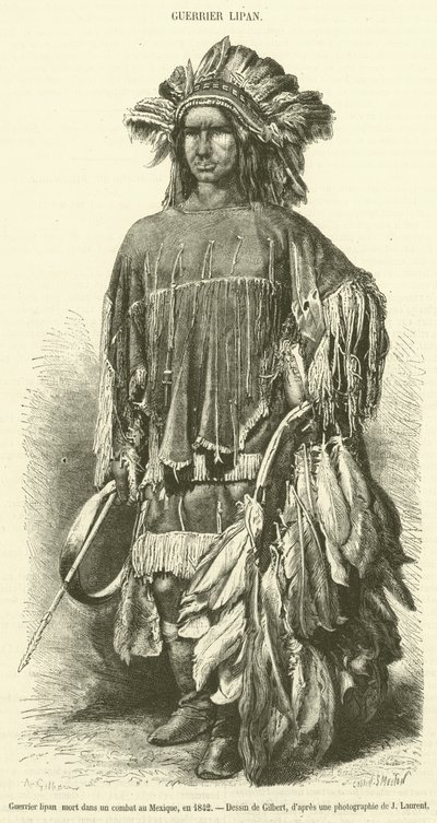 محارب ليبان توفي في معركة في المكسيك عام 1842 (نقش) بواسطة المدرسة الفرنسية