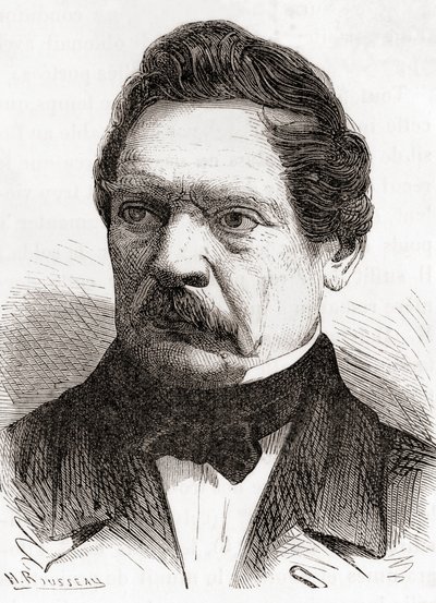 هنري جوستاف ديلفين ، من Les Merveilles de la Science ، نُشر عام 1870 (نقش) بواسطة المدرسة الفرنسية