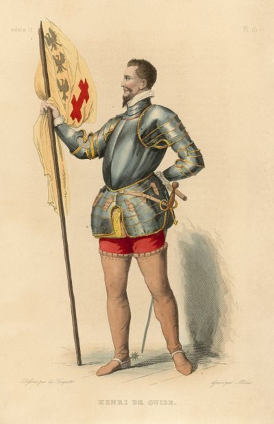 Henri de Guise (نقش ملون) بواسطة المدرسة الفرنسية